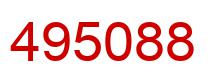 Number 495088 red image