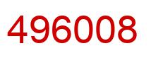 Number 496008 red image