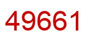 Number 49661 red image