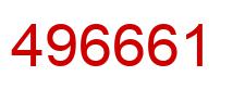 Number 496661 red image