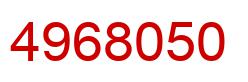 Number 4968050 red image