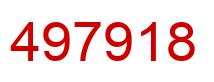 Number 497918 red image