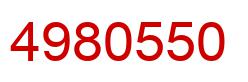 Number 4980550 red image
