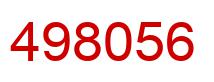 Number 498056 red image