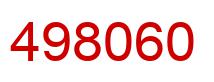 Number 498060 red image