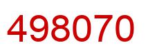 Number 498070 red image