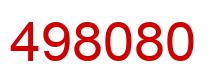 Number 498080 red image