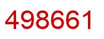 Number 498661 red image