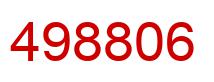 Number 498806 red image