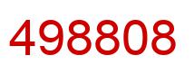 Number 498808 red image