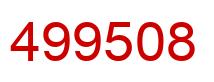 Number 499508 red image