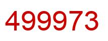 Número 499973 imagen rojo