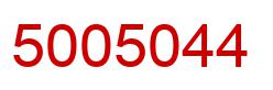 Número 5005044 imagen rojo