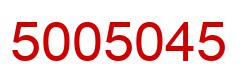 Número 5005045 imagen rojo
