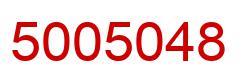 Number 5005048 red image