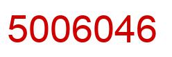 Number 5006046 red image