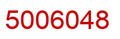 Number 5006048 red image