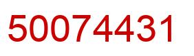 Number 50074431 red image