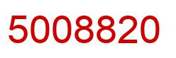 Number 5008820 red image