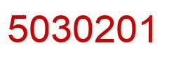 Number 5030201 red image