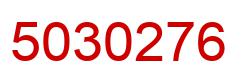 Number 5030276 red image