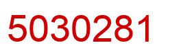 Number 5030281 red image