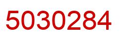 Number 5030284 red image