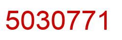 Number 5030771 red image