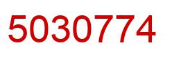 Number 5030774 red image