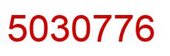 Number 5030776 red image