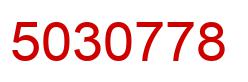 Number 5030778 red image