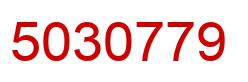 Number 5030779 red image