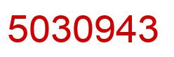 Number 5030943 red image