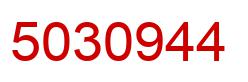 Number 5030944 red image