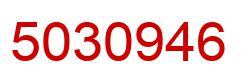 Number 5030946 red image