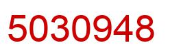 Number 5030948 red image