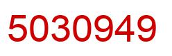 Number 5030949 red image