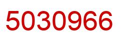 Number 5030966 red image