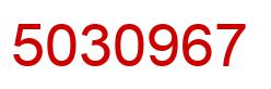 Number 5030967 red image
