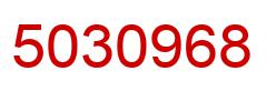 Number 5030968 red image