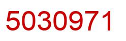 Number 5030971 red image