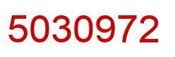 Number 5030972 red image