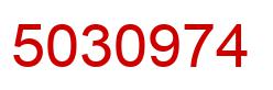 Number 5030974 red image
