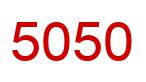 Number 5050 red image