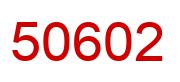 Número 50602 imagen rojo