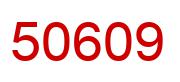 Number 50609 red image