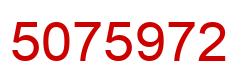 Number 5075972 red image