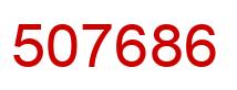 Number 507686 red image