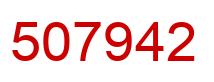 Number 507942 red image