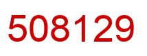 Number 508129 red image